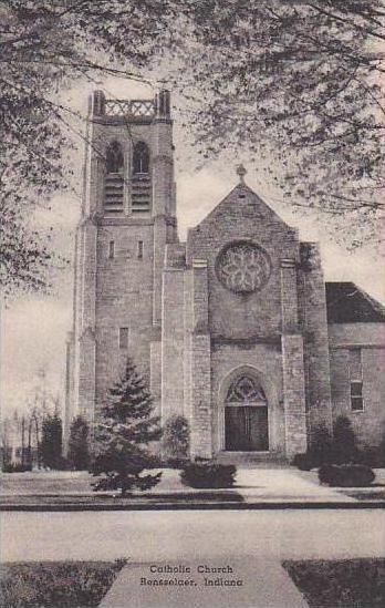 Indiana Rensselaer Catholic Church Albertype