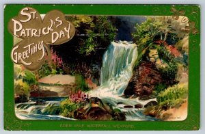 Eden Vale Waterfall, Wexford Ireland, 1911 John Winsch St Patrick’s Day Postcard