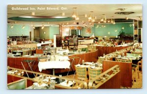 Guildwood Inn Point Edward restaurant interior Ontario Canada 1959 Postcard