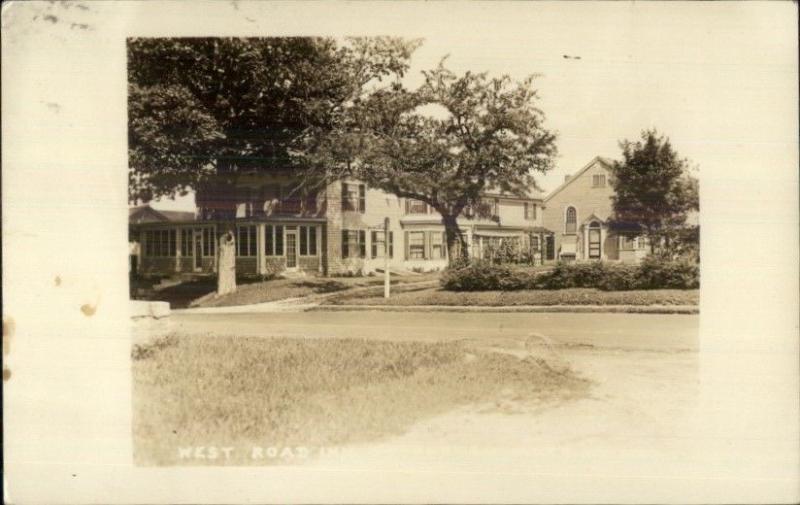 Petersham MA West Road Inn Real Photo Postcard