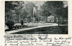 Bronson Park, Kalamazoo MI, Michigan - pm 1905