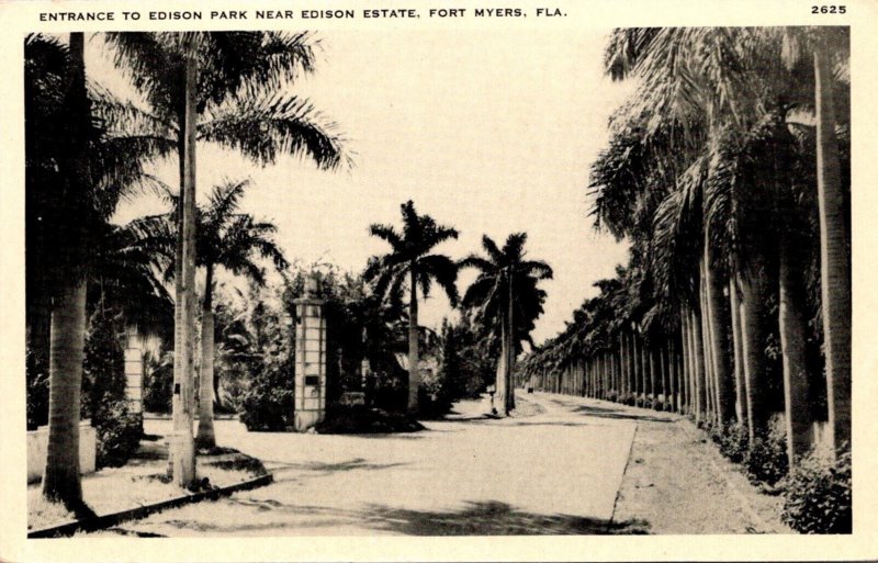 Florida Fort Myers Entrance To Edison Park Near edison Estate