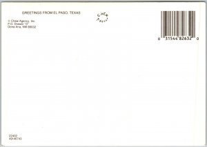 Howdy From El Paso Texas, Map - Postcard 
