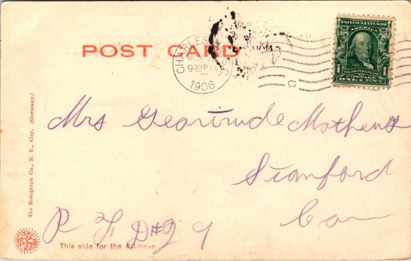 Postcard United States Post Office in Charleston, South Carolina