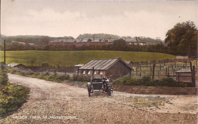 N Ravensthorpe UK Northamptonshire, MOTORCYCLE SIDECAR 1920's, Calder Farm