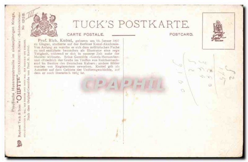 Postcard Old Army Prof Rich Kn?tel