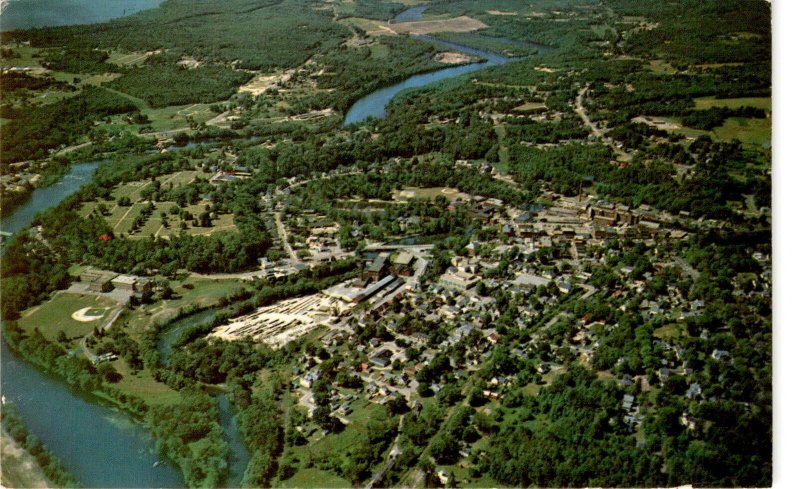 Franklin New Hampshire Loran Percy Merrimack County Winnipesaukee River postcard