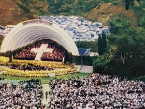 Vintage Postcard The Hollywood Bowl Symphonies Under the Stars Easter Sunrise