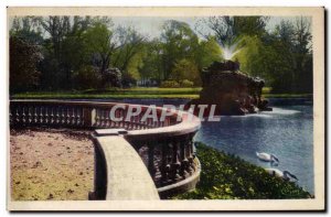 Old Postcard Montelimar The Public Garden Terrace