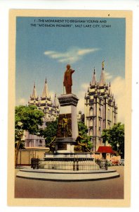 UT - Salt Lake City. Monument to Brigham Young & Mormon Pioneers