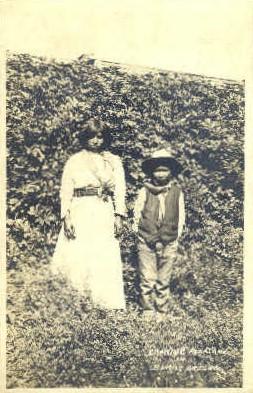 Burnes Oregon, USA, Real Photo Indian, Indians, Postcard Postcards writing on...