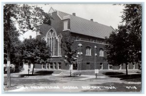 1942 First Presbyterian Church Red Oak Iowa IA RPPC Photo Vintage Postcard