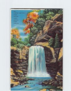 Postcard Looking Glass Falls Pisgah National Forest Brevard North Carolina USA