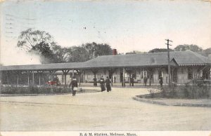 B. & M. Station Melrose, Mass., USA Massachusetts Train PU Unknown 