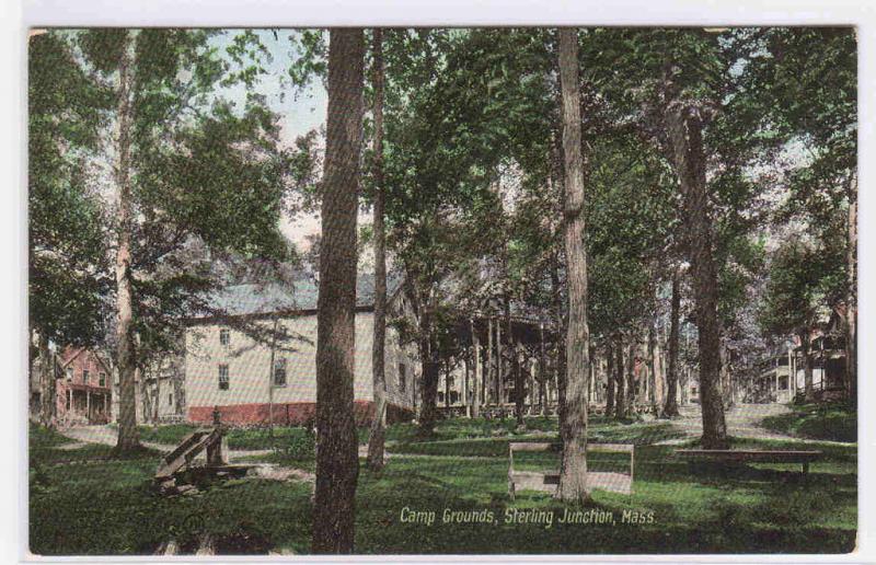 Camp Grounds Sterling Junction MA 1910c postcard 