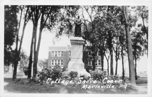 J37/ Marieville Quebec Canada RPPC Postcard c1940s College Sacre Coeur 64