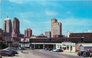 1950s Downtown Oklahoma City OK Skyline View Dexter postcard 93