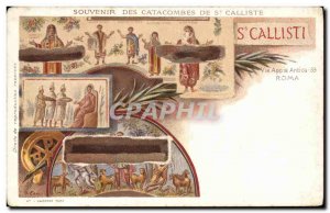 Old Postcard Memories of the Catacombs of St Callistus Via Appia Antica Roma