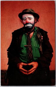 1957 Emmerit Kelly Famous Clown Photograph Sarasota Florida FL Posted Postcard