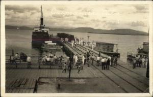 Guantanamo Orte Dock & Ship c1930 Real Photo Postcard