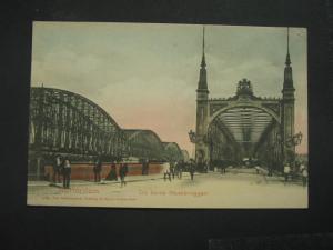 ROTTERDAM NETHERLANDS BRIDGE STREET SCENE c1905 PC