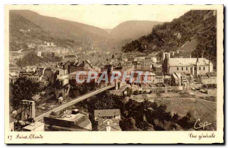 Old Postcard Saint Claude Vue Generale