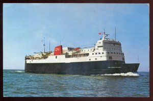 h948 - MVS JOHN HAMILTON GREY Postcard 1960s Ferry between PEI & New Brunswick