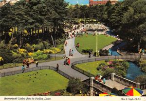 BR91350 bournemouth gardens from the pavilion dorset  uk