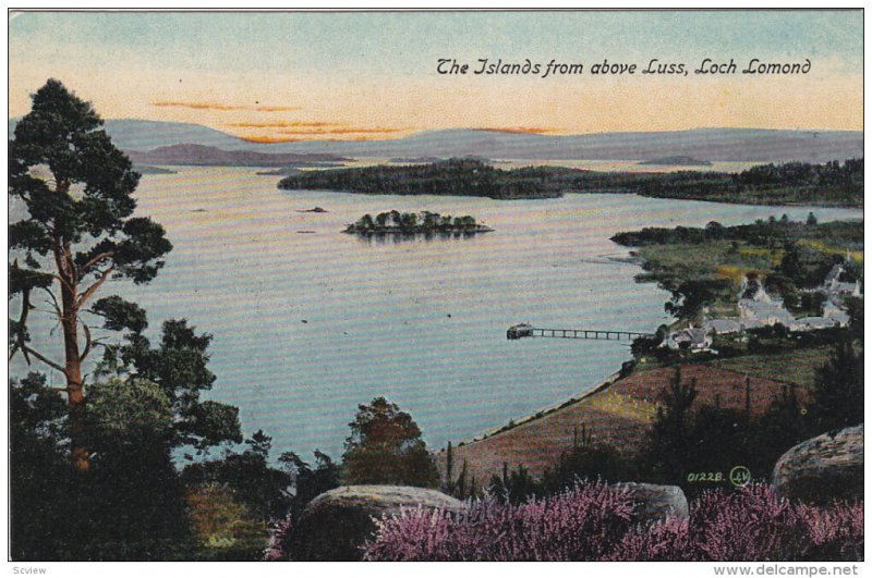 The Islands from above Luss, LOCH LOMOND, Scotland, 00-10s