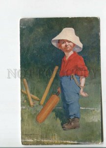 481154 KINSELLA sad Boy Out first ball SPORT GAME Cricket Vintage COMIC #675