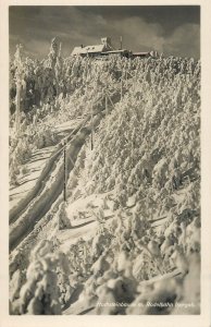 Austria Hochsteinbaude Rodelbahn Isergeb. ski area cable way 1931