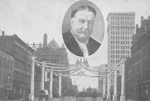 Market and Broad Street Newark President Taft Visit 23 Feb. 1810 Newark, New ...