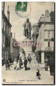 Postcard Old Statue Diderot Langres