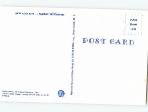 Unused Pre-1980 FOUR VIEWS ON CARD New York City NY ho7940