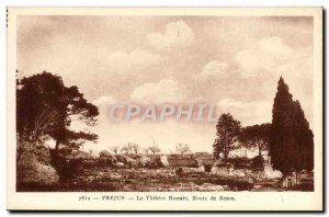 Old Postcard Frejus The Theater Romain Route De Bezon