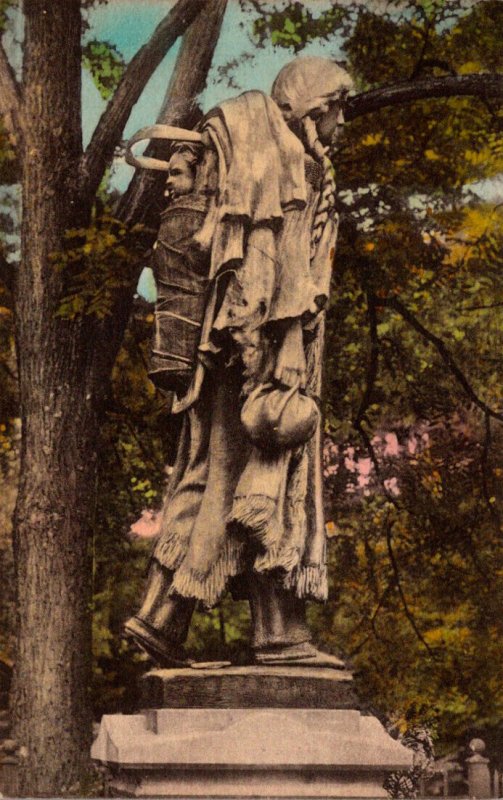 New York Castile Letchworth State Park Mary Jamison Monument Handcolored Albe...