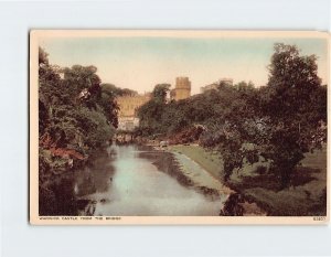 Postcard Warwick Castle From The Bridge Warwick England