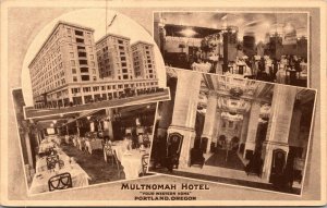 Postcard Multnomah Hotel in Portland, Oregon~137219