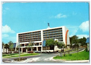 View Of Biloxi Hilton Hotel Building Cars Biloxi Mississippi MS Vintage Postcard