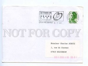 417262 FRANCE 1991 year cycling sport Grand Lyon cancellations real posted COVER