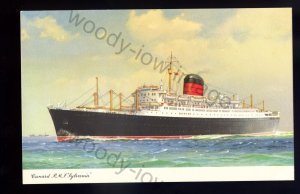 LS2575 - Cunard Liner - Sylvania - Artist C.E. Turner - postcard