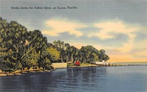 Docks along the Indian River Cocoa, Florida