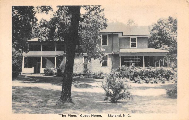 Skyland North Carolina The Pines Guest Home, Photo Print Vintage Postcard U10888