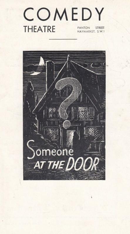 Someone At The Door Henry Kendall William Fox Comedy Theatre London Programme