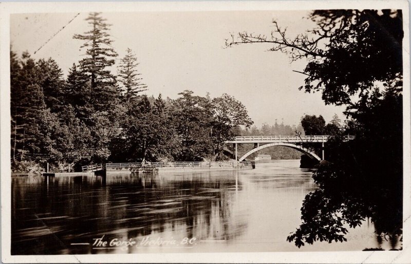 The Gorge Victoria BC British Columbia Unused Gowen Sutton RPPC Postcard E80