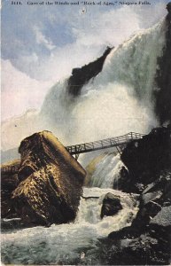 Niagara Falls Canada c1910 Postcard Cave of The Winds Rock of Ages