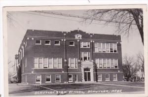 Nebraska Schuyler High School 1930s Real Photo