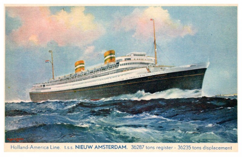 T.S.S. Nieuw Amsterdam  Holland America Line