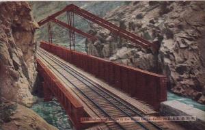 Hanging Bridge In The Royal Gorge Colorado
