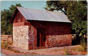 VINTAGE POSTCARD THE OLD JAIL HOUSE AT COLUMBIA STATE PARK CALIFORNIA